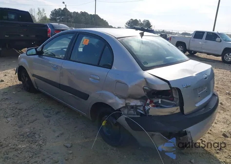 2007 Kia Rio Lx из США, поврежденный, VIN KNADE123976261129